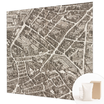 Motivtapete aus Vlies mit dem Motiv „Stadtlabyrinth“