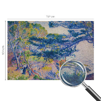 Vlies-Fototapete fürs Schlafzimmer mit impressionistischer Landschaftsillustration