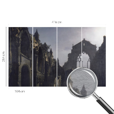 Vlies-Fototapete fürs Wohnzimmer mit Motiv gotischer Ruinen