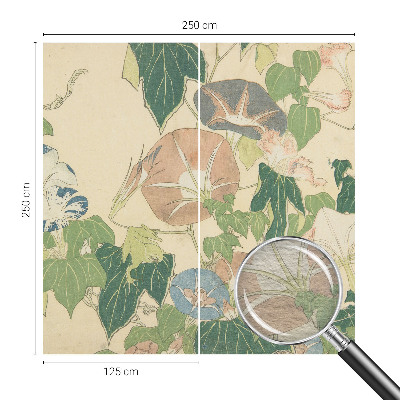 Vliestapete fürs Schlafzimmer mit floralem Motiv in eleganter Optik