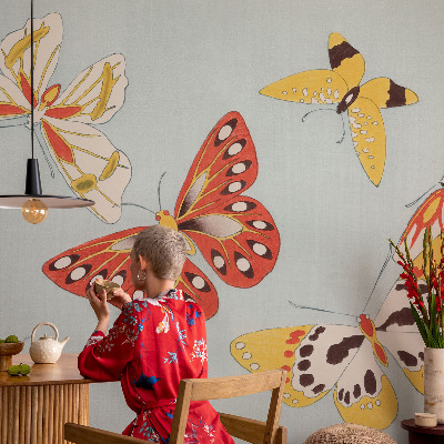 Wand-Fototapete Künstlerische Schmetterlinge