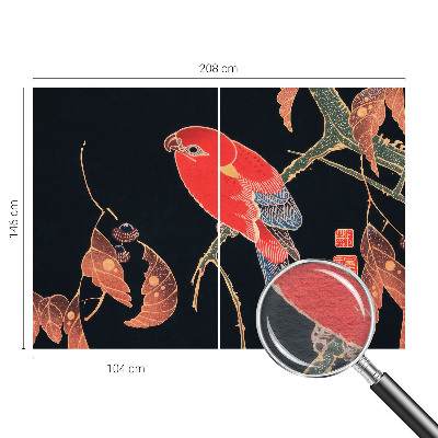 Vliestapete fürs Wohnzimmer Exotischer Vogel