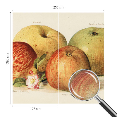 Bedruckte Vlies-Fototapete mit Apfelblütenmuster