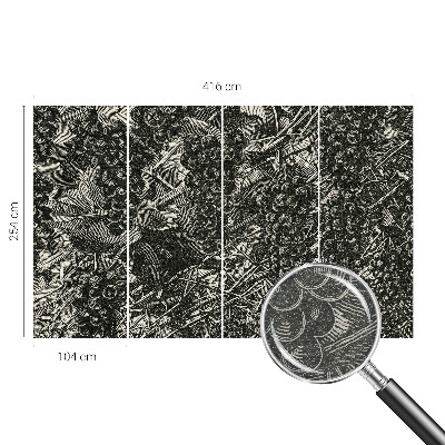 Vliestapete fürs Schlafzimmer Traubenabdruck