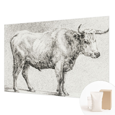 Bildtapete mit Bullenstift-Motiv