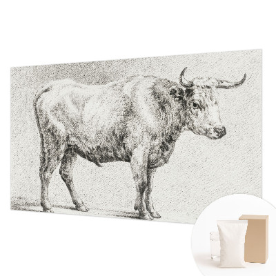 Bildtapete mit Bullenstift-Motiv