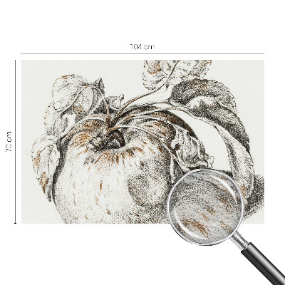 Wand-Fototapete mit Apfelblättern als Motiv