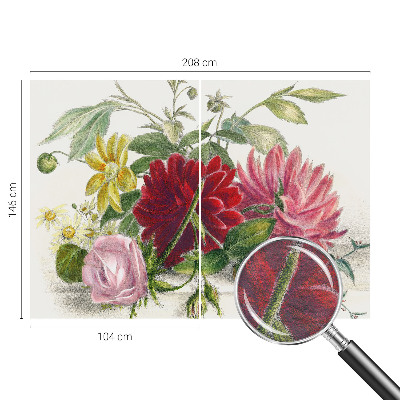 Vlies-Fototapete mit einem Motiv eines Blumenstraußes