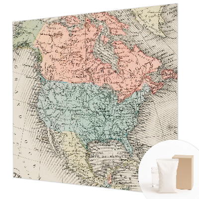 Fototapete fürs Wohnzimmer Historische Karte