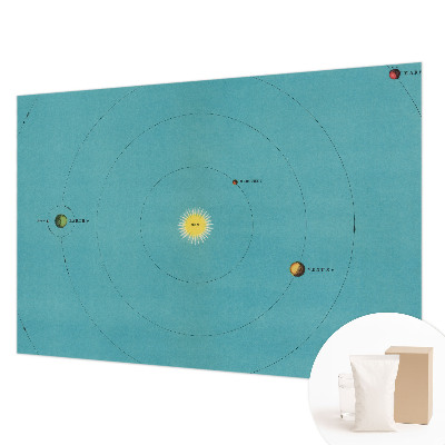 Fototapete fürs Schlafzimmer mit einem Motiv des kosmischen Systems