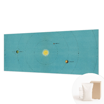 Fototapete fürs Schlafzimmer mit einem Motiv des kosmischen Systems