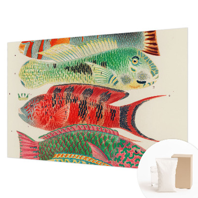Vlies-Fototapete fürs Wohnzimmer mit exotischen Fischen als Motiv