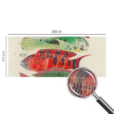 Vlies-Fototapete fürs Wohnzimmer mit exotischen Fischen als Motiv