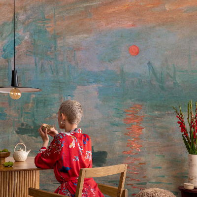 Vliestapete fürs Wohnzimmer mit einer Hafenlandschaft als Motiv