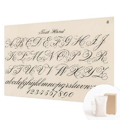 Motivtapete mit kalligrafischem Schriftmotiv