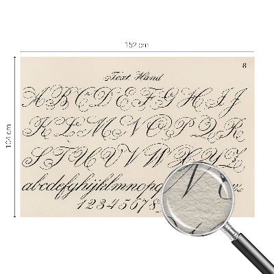 Motivtapete mit kalligrafischem Schriftmotiv