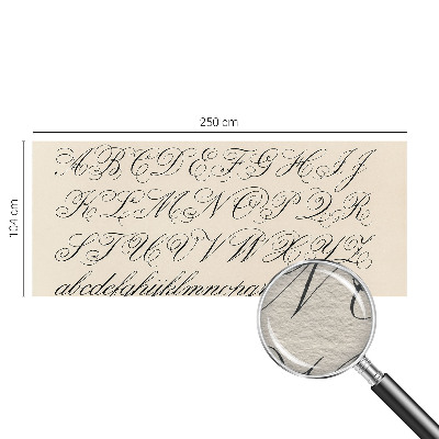 Motivtapete mit kalligrafischem Schriftmotiv