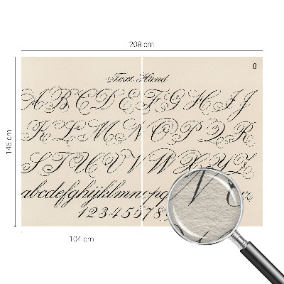 Motivtapete Kalligrafische Schrift