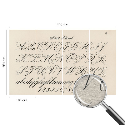 Motivtapete Kalligrafische Schrift