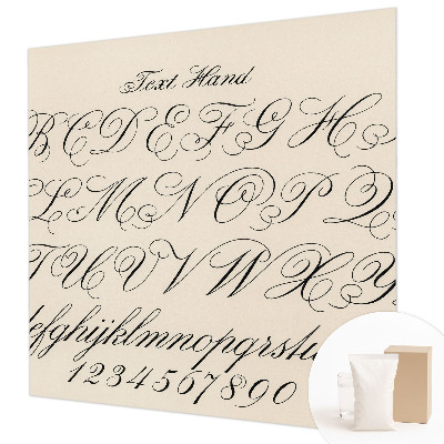Motivtapete mit kalligrafischem Schriftmotiv