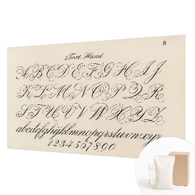 Motivtapete mit kalligrafischem Schriftmotiv