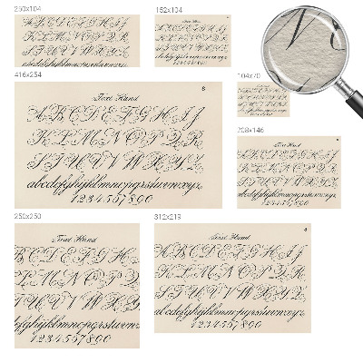 Motivtapete Kalligrafische Schrift