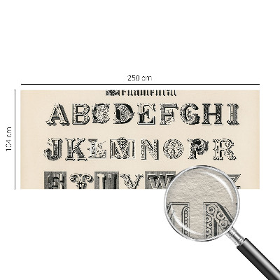 Fototapete nach Maß Dekorative Buchstaben