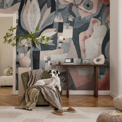 Wandtapete mit abstraktem Naturmotiv