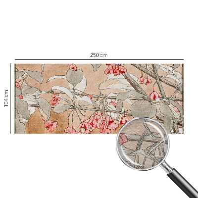 Fototapete fürs Wohnzimmer mit floralem Motiv