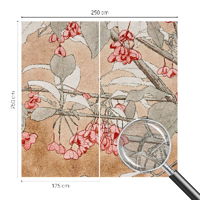 Fototapete fürs Wohnzimmer mit floralem Motiv