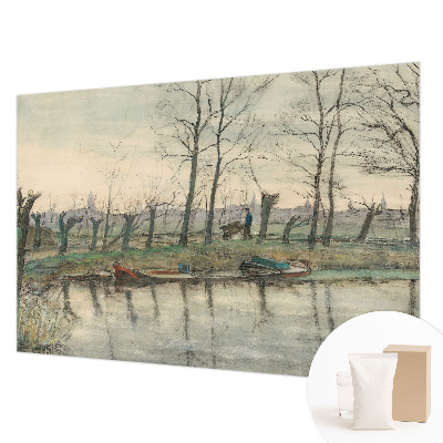 Motivtapete aus Vlies mit einer Winterlandschaft