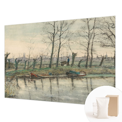 Motivtapete aus Vlies mit einer Winterlandschaft