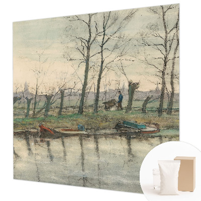 Motivtapete aus Vlies mit einer Winterlandschaft