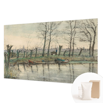 Motivtapete aus Vlies mit einer Winterlandschaft