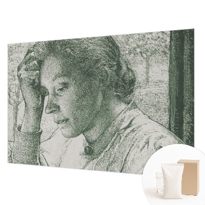 Fototapete aus Vlies Nachdenkliche Frau