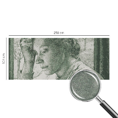 Fototapete aus Vlies mit dem Motiv einer nachdenklichen Frau