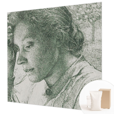 Fototapete aus Vlies Nachdenkliche Frau