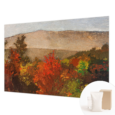 Vliestapete fürs Wohnzimmer mit herbstlichem Panorama-Motiv
