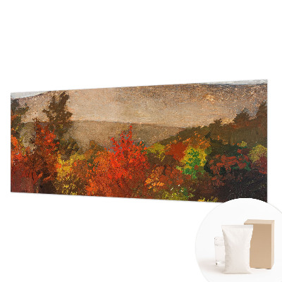 Vliestapete fürs Wohnzimmer mit herbstlichem Panorama-Motiv