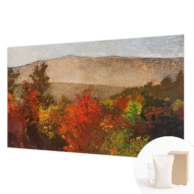 Vliestapete fürs Wohnzimmer mit herbstlichem Panorama-Motiv