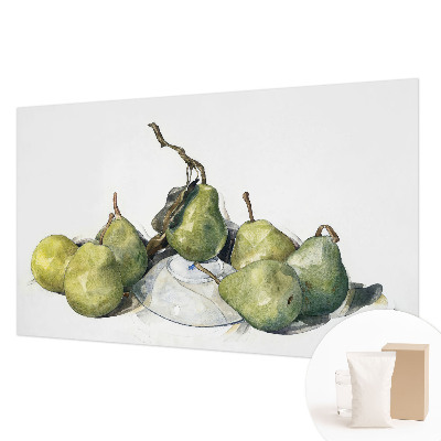 Bildtapete mit Aquarell-Birnenmotiv
