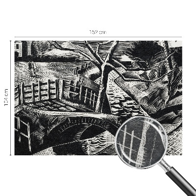 Dekorative Wand-Fototapete mit einer Architekturlandschaft als Motiv