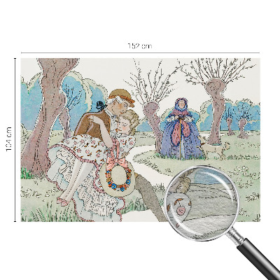 Wandtapete Romantische Szene