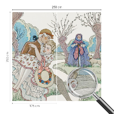 Wandtapete Romantische Szene