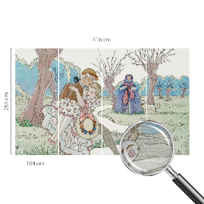 Wandtapete Romantische Szene