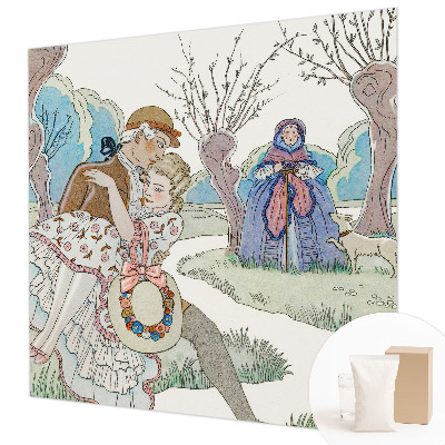 Wandtapete Romantische Szene