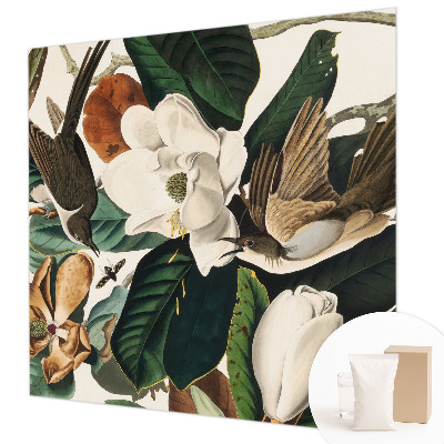 Fototapete fürs Kinderzimmer Vögel Magnolien