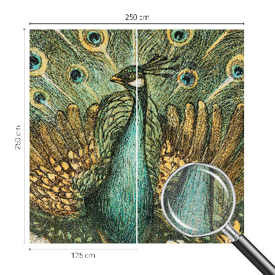 Vlies-Fototapete nach Maß Majestätischer Pfau