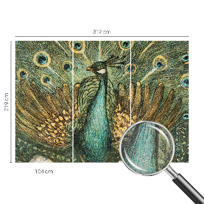 Vlies-Fototapete nach Maß Majestätischer Pfau