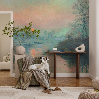 Vlies-Fototapete fürs Schlafzimmer mit einem Motiv atmosphärischer Dämmerung